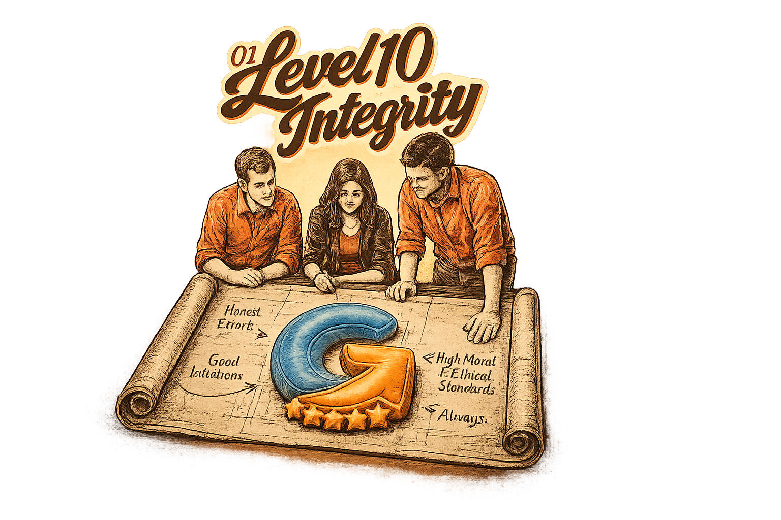 GoTezU team demonstrating Level 10 Integrity